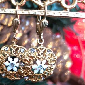 Catherine Popesco 14k Gold Plated Earrings NWOT